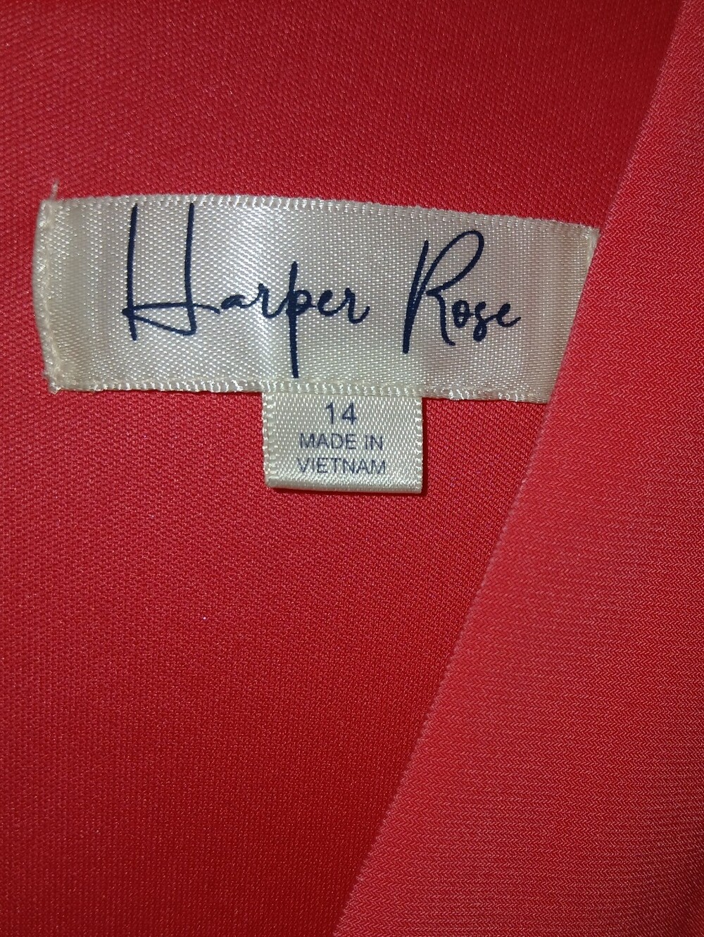 Harper Rose Coral Sleeveless Wide Leg Cropped Jumpsuit Size 14 - Picture 3 of 7